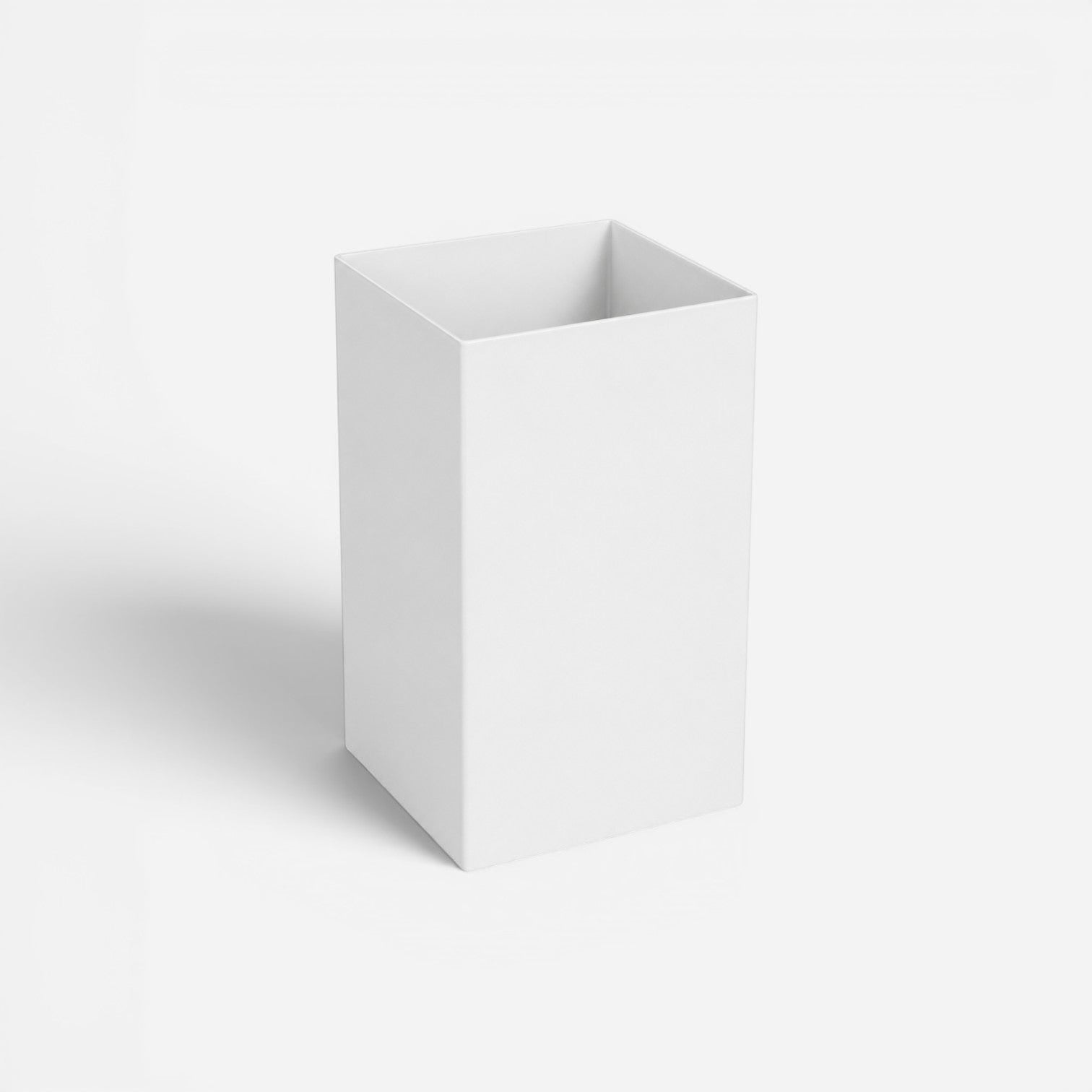 Addo Shop white 13L rectangular waste bin with a minimalist design.