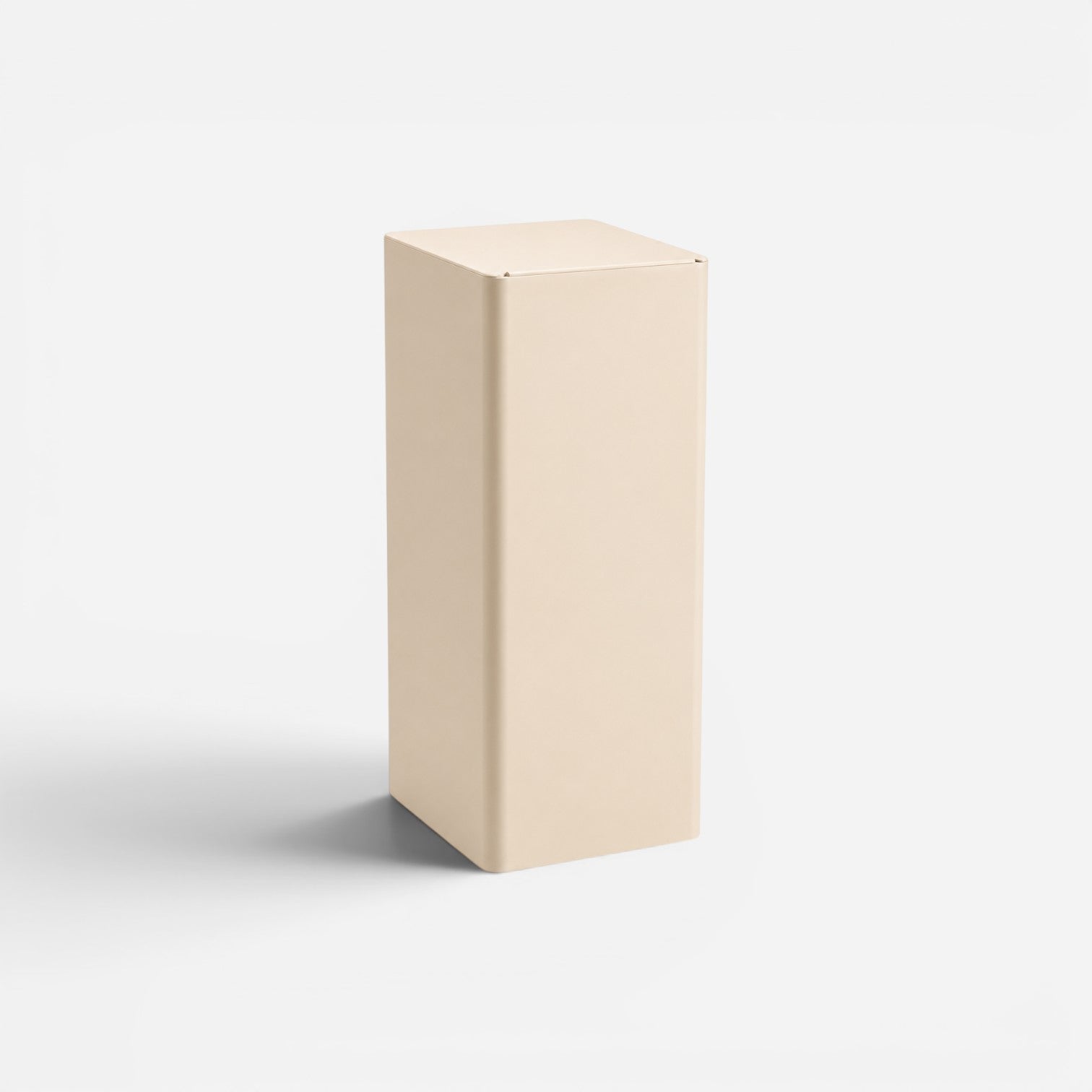 Addo Shop Centolitri 100L waste bin in a minimalist beige finish with a sleek rectangular design.