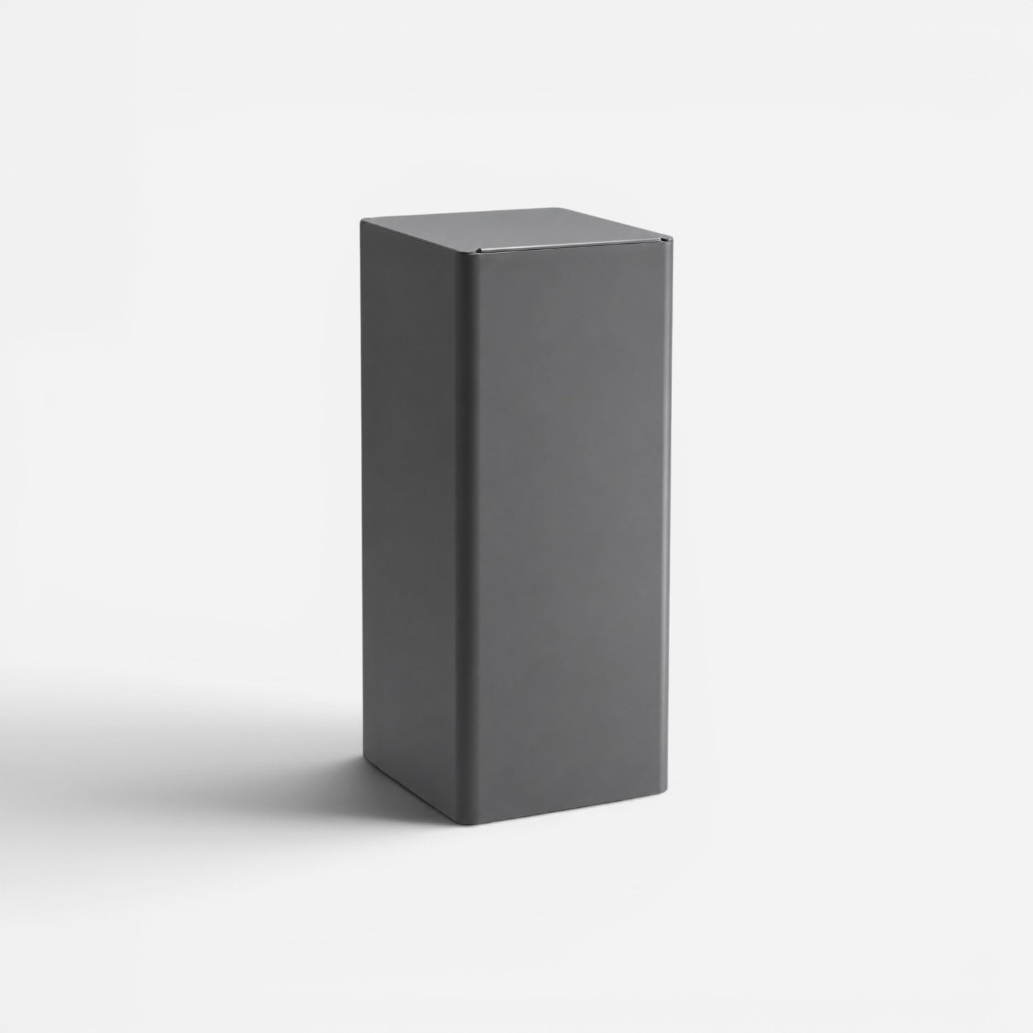 Addo Shop Centolitri 100L waste bin in a sleek, matte dark grey finish with a minimalist rectangular design.