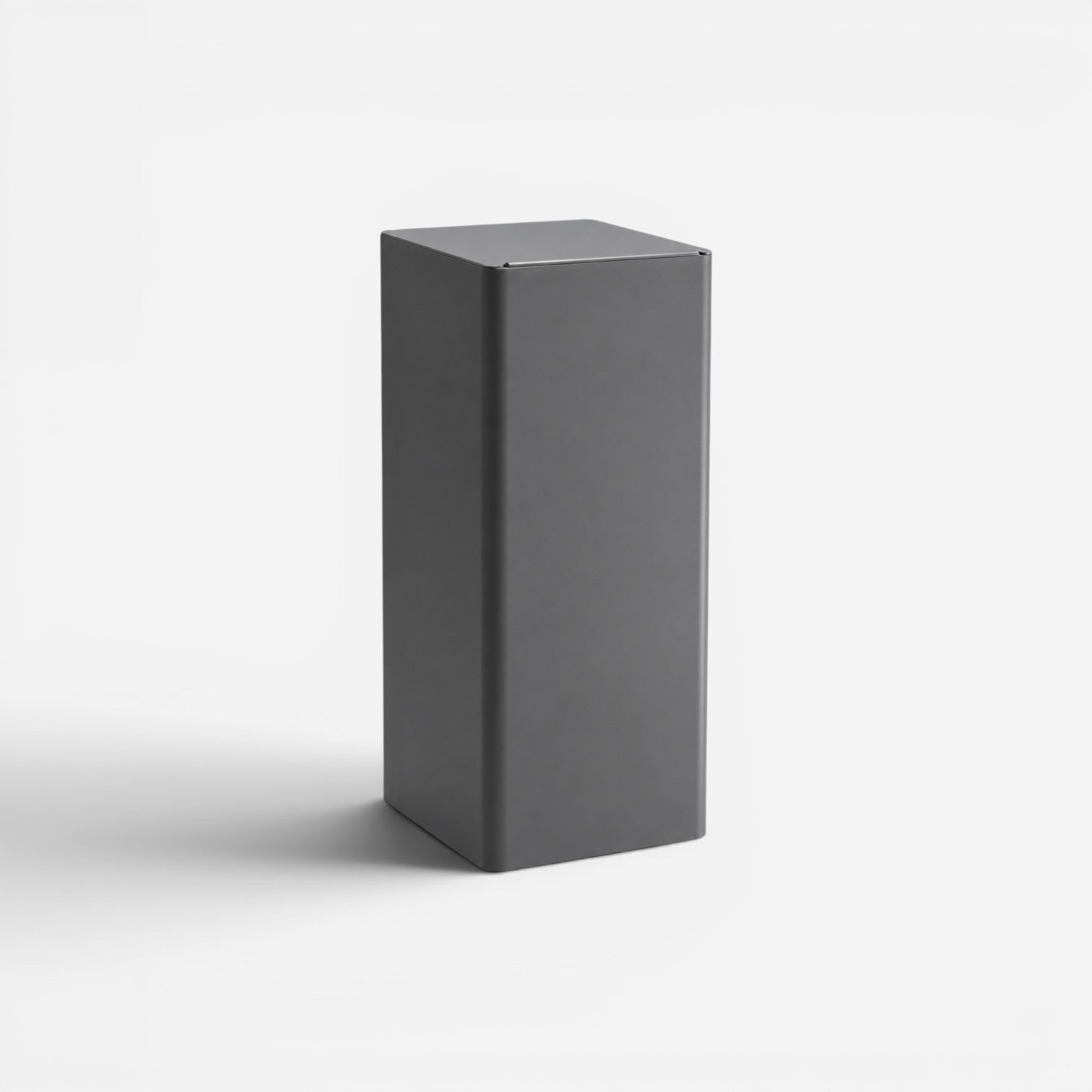 Addo Shop Centolitri 100L waste bin in a sleek, matte dark grey finish with a minimalist rectangular design.