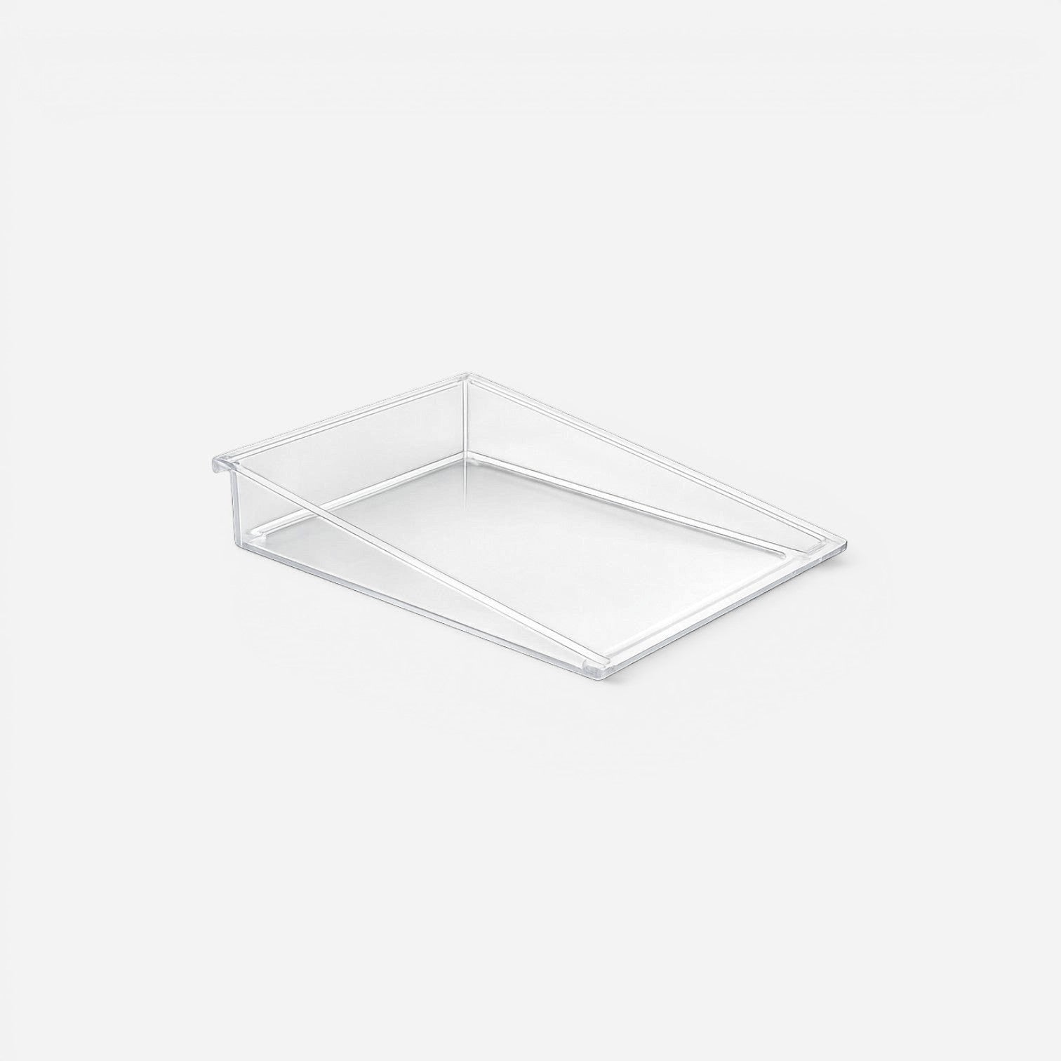 Addo Shop clear acrylic landscape desk-up letter tray for office document organization