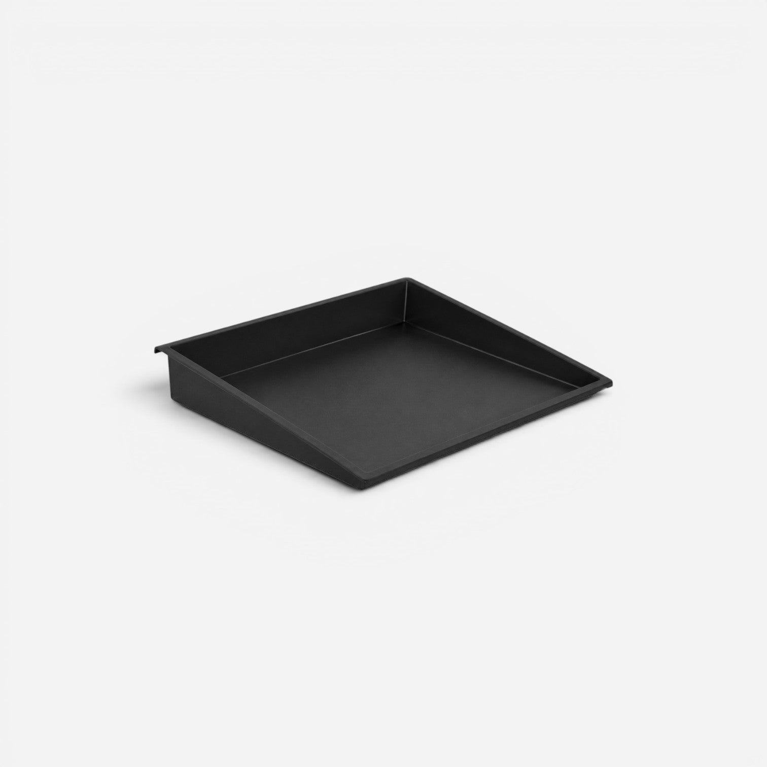Addo Shop black plastic Desk-Up portrait letter tray for office document organization on a white background.