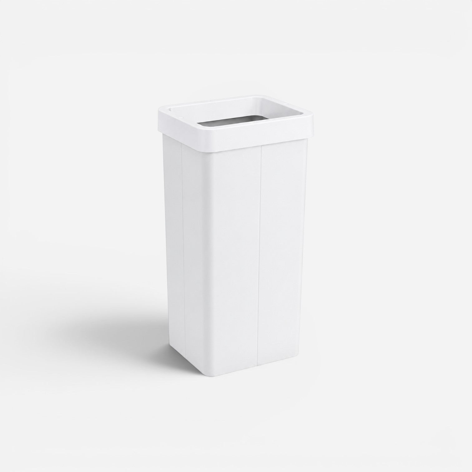 Addo Shop white 70L Maxi recycling bin with a rectangular design and open top for easy waste disposal