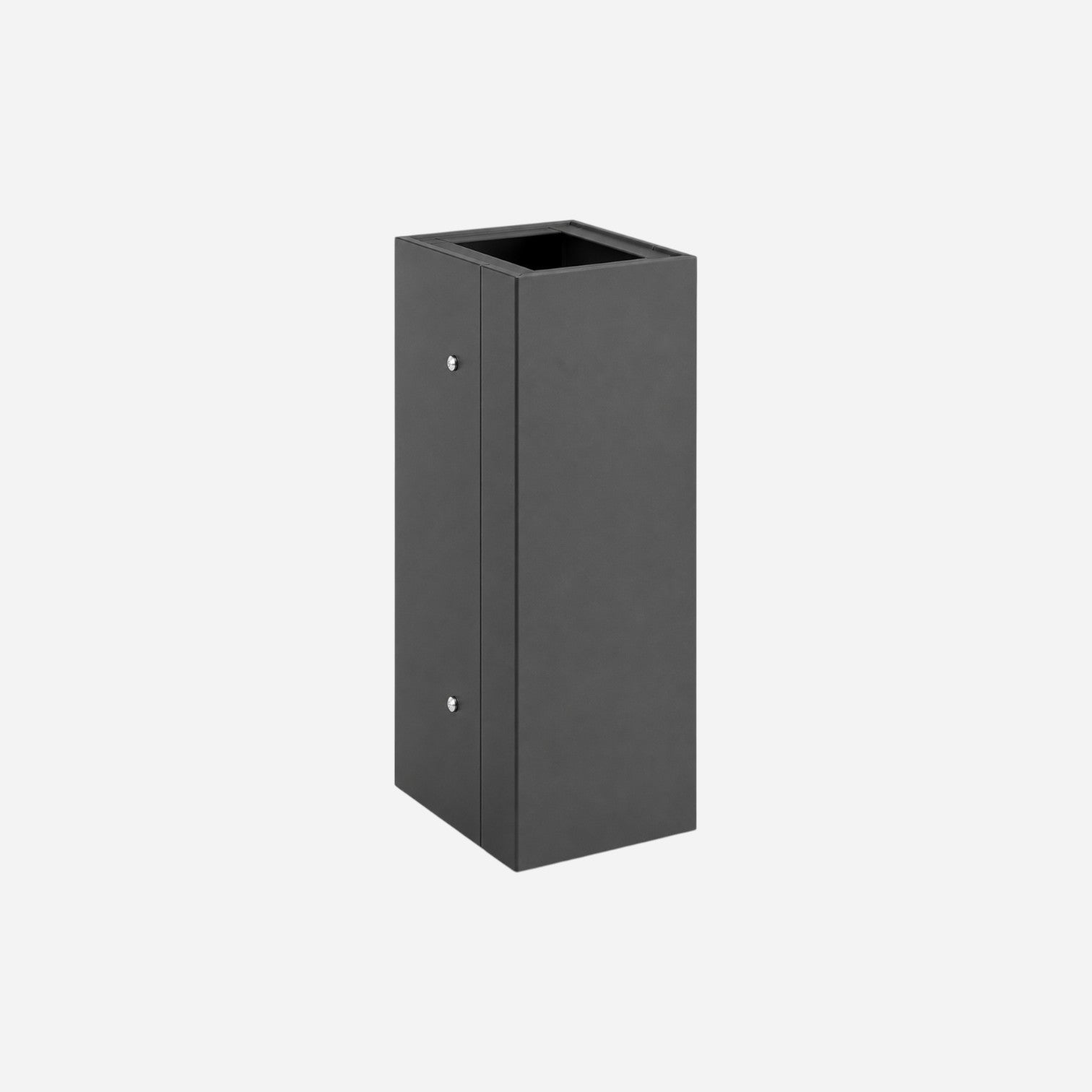 Addo Shop Maximo 60L modular recycling bin in dark grey metal with a sleek, minimalist rectangular design.