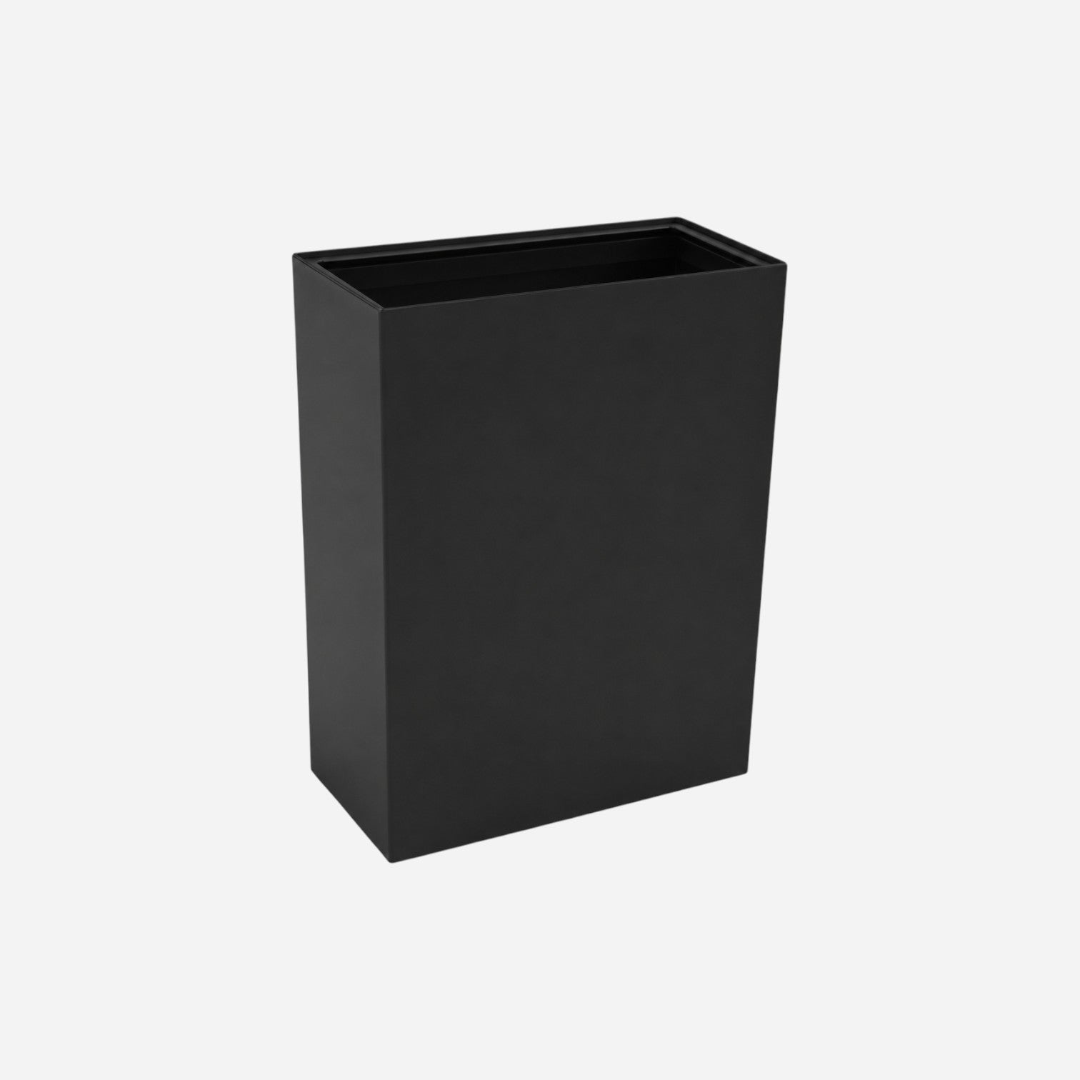 Addo Shop Design Collection rectangular black planter, 60x30x80 cm, modern minimalist style for indoor or outdoor use.