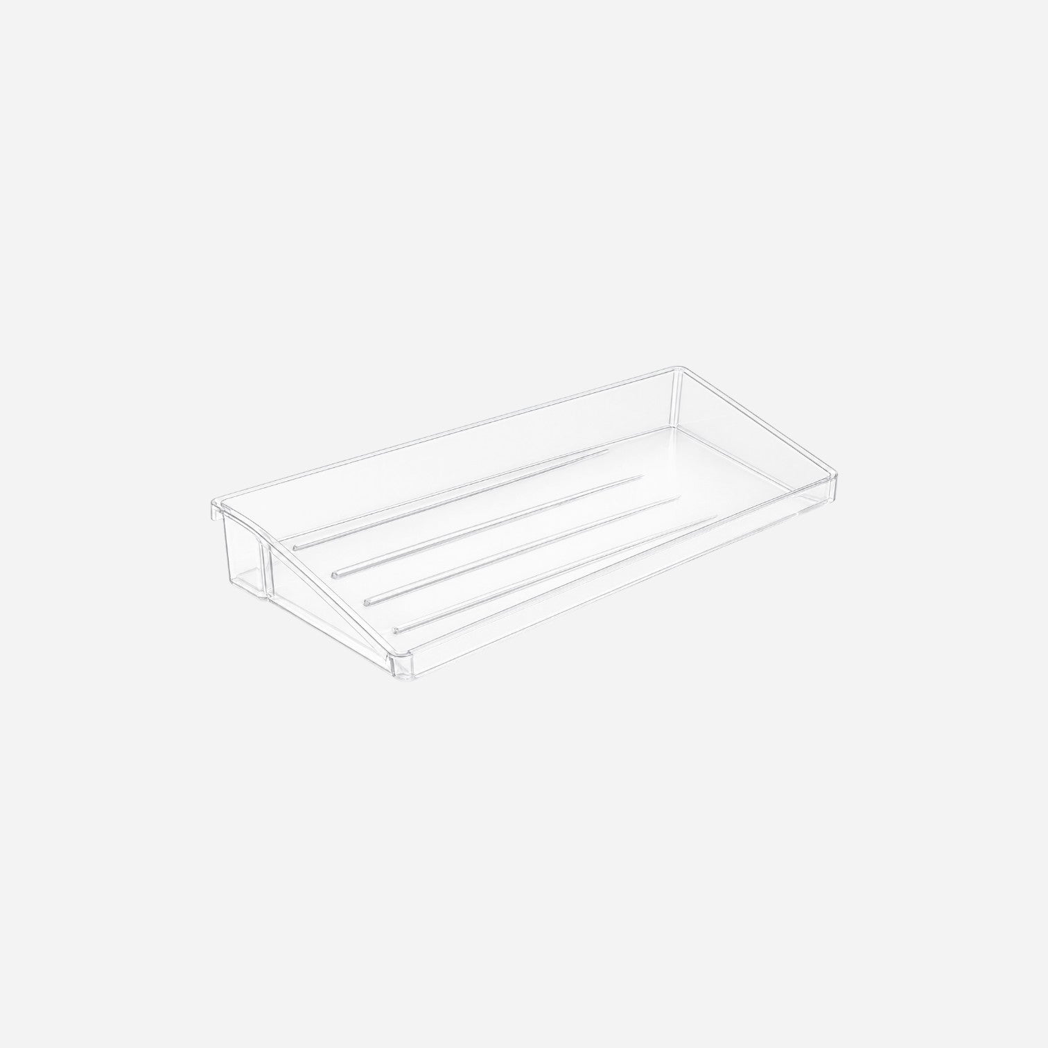 Addo Shop clear acrylic Desk-Up stackable organizer tray for office desk storage and organization.