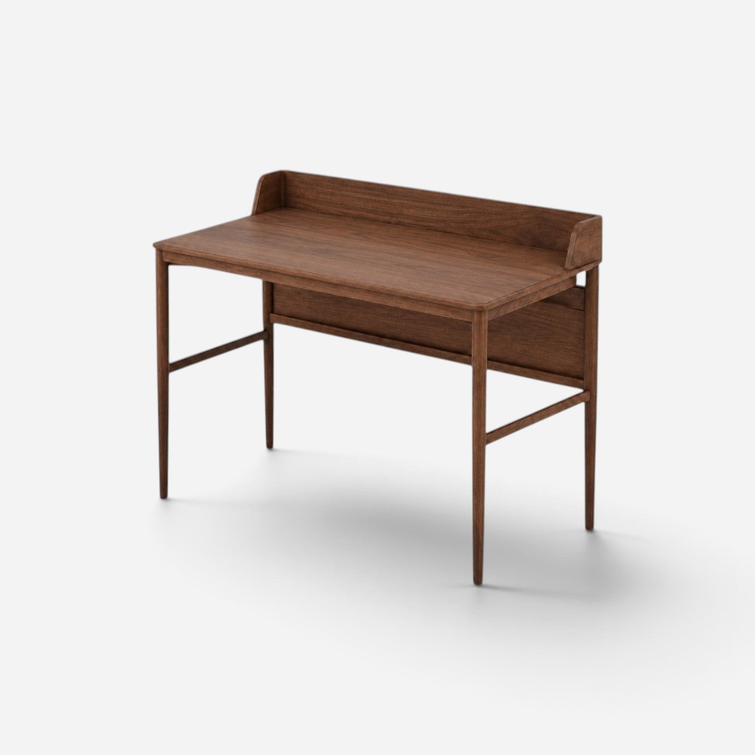 Addo Shop Urfa Hilton wooden desk with a raised back edge, featuring a minimalist design for home offices.