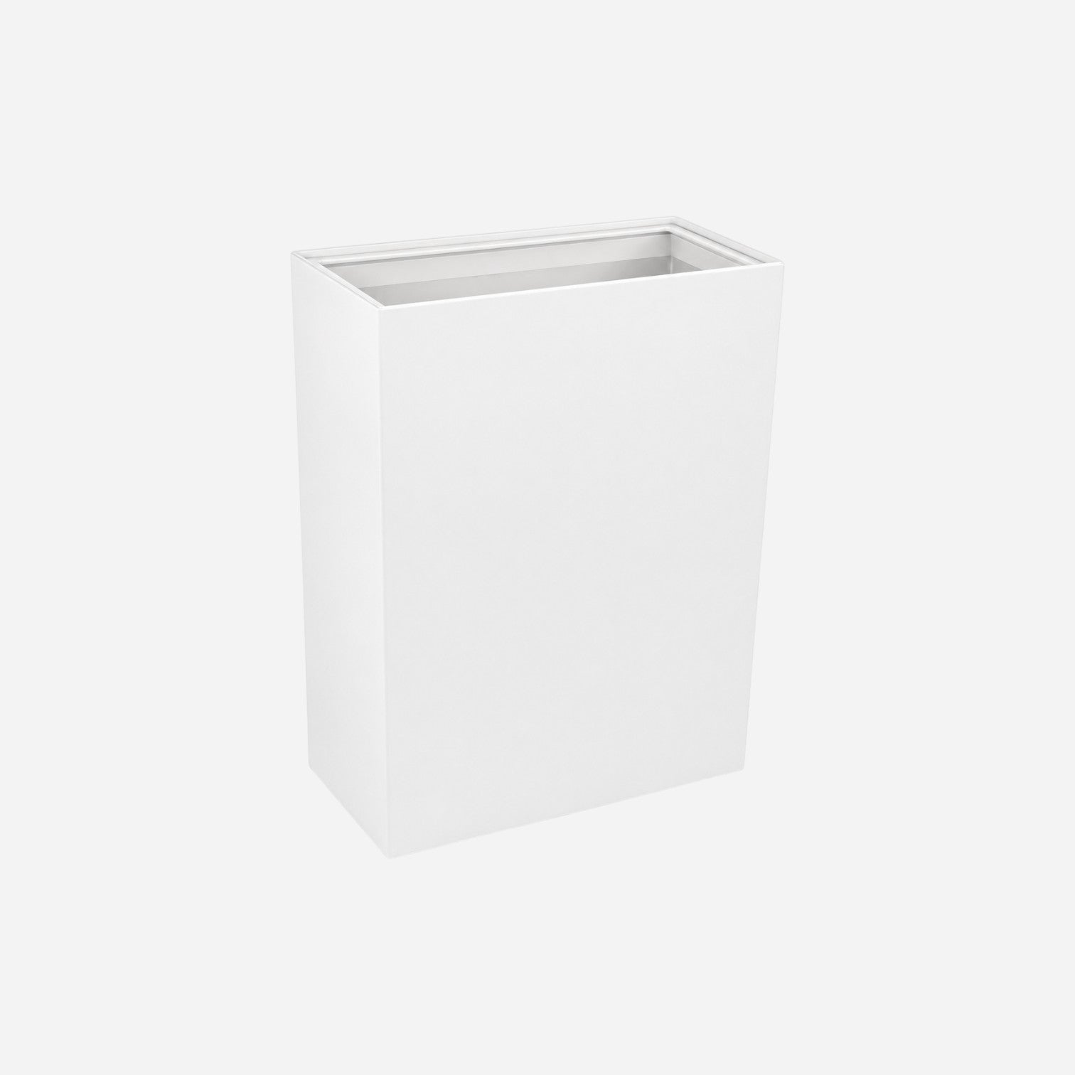 Addo Shop white rectangular floor planter, 60x30x80 cm, modern minimalist design for indoor or outdoor plants.