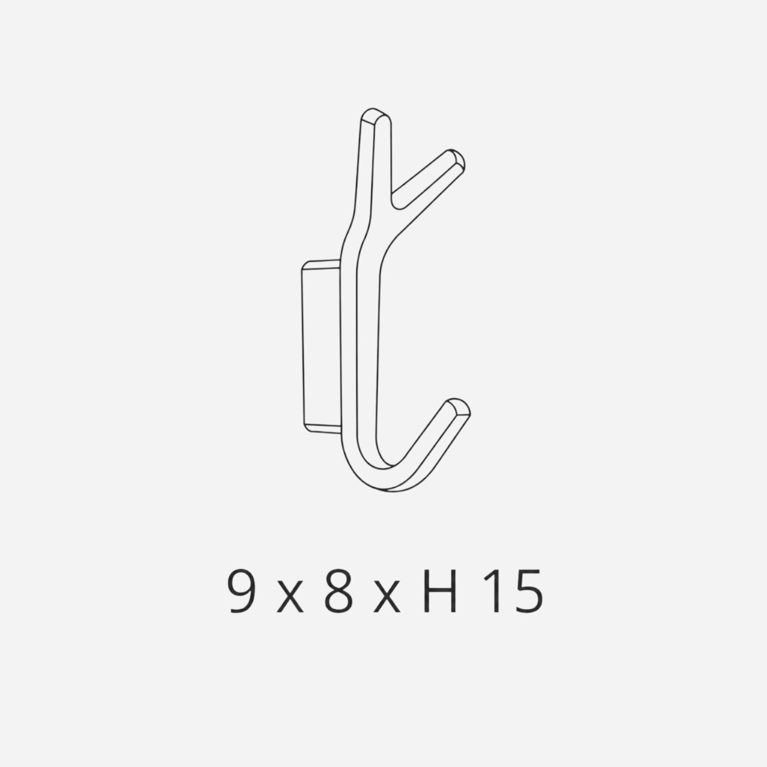 Addo Shop Battista hook coat hanger with a branch-like design, ideal for offices and entryways.