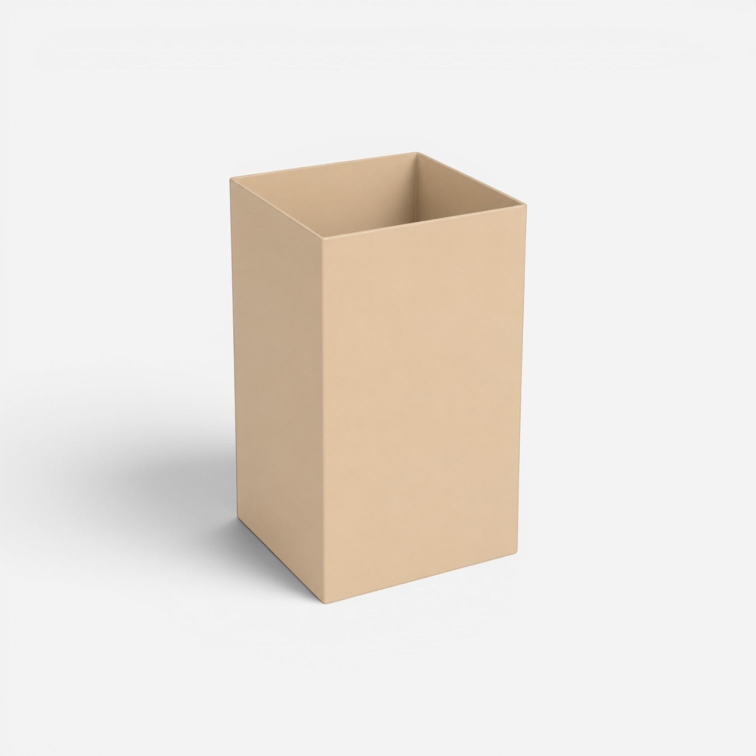 Addo Shop Design Collection 13L waste bin in a neutral beige color, rectangular shape.