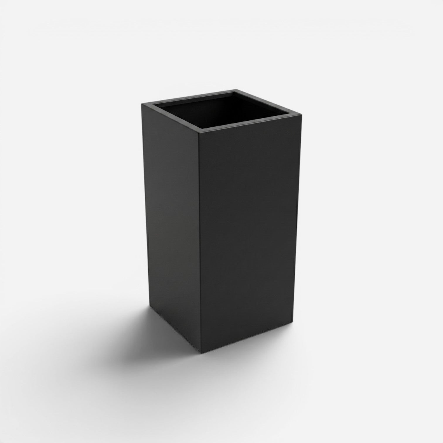 Addo Shop black 20L rectangular waste bin with a minimalist design.