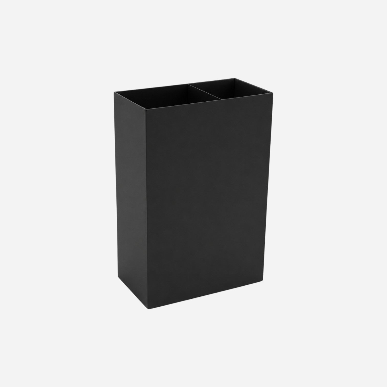 Addo Shop black metal divided umbrella stand and waste bin