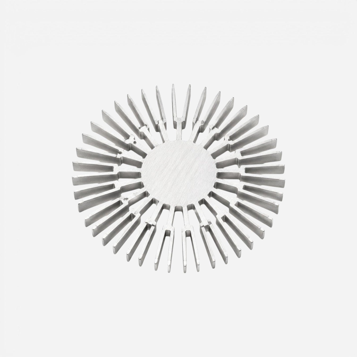 Addo Shop circular aluminum heatsink with radial fins for electronics cooling.