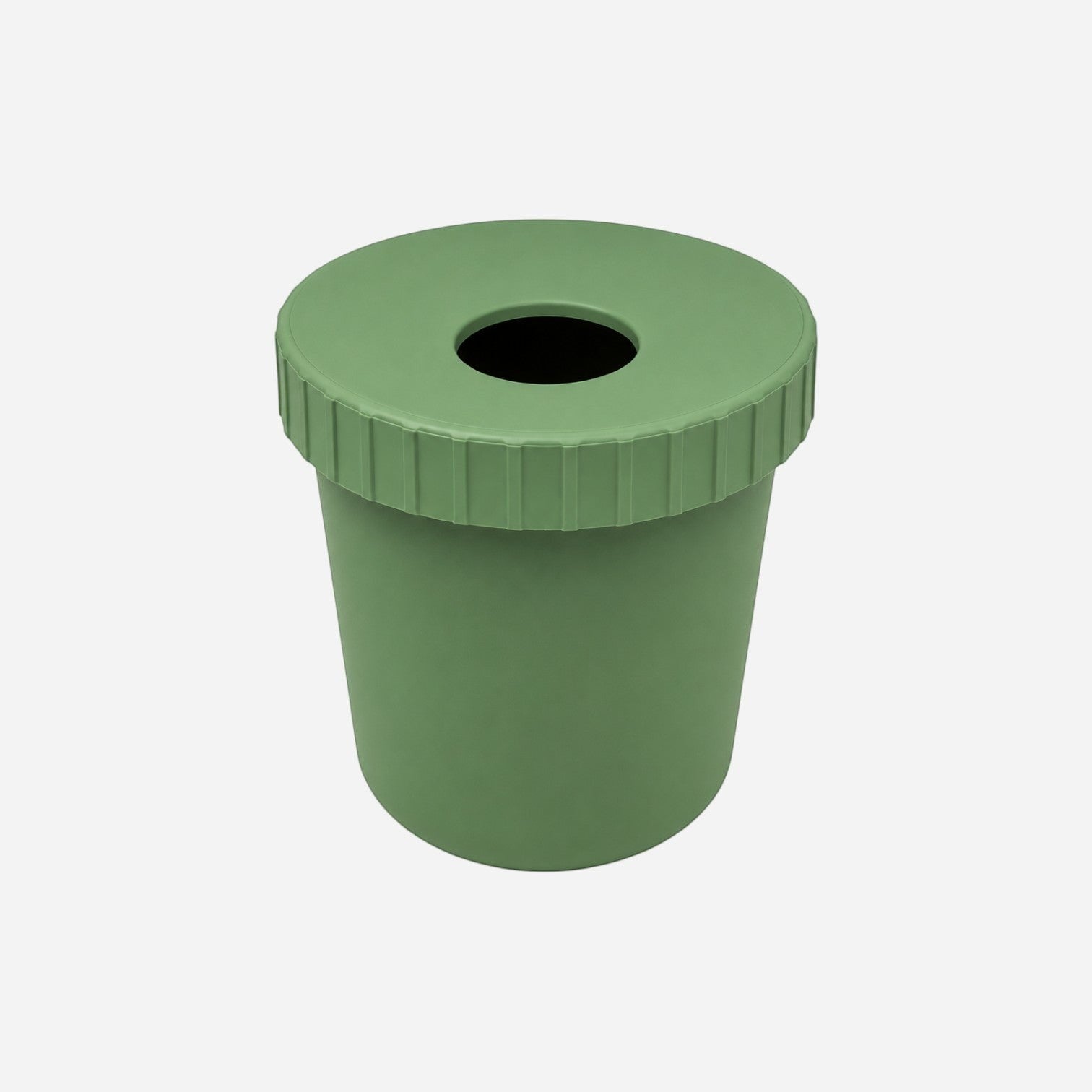 Addo Shop Raffles System green waste bin with a grid-textured lid and a central opening.