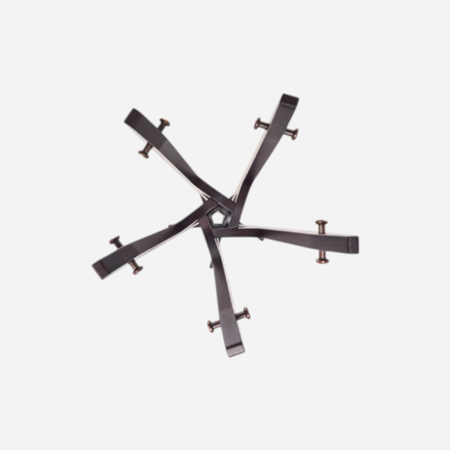 Addo Shop Maestrale dark metal coat stand with five arms, ideal for offices and public spaces.