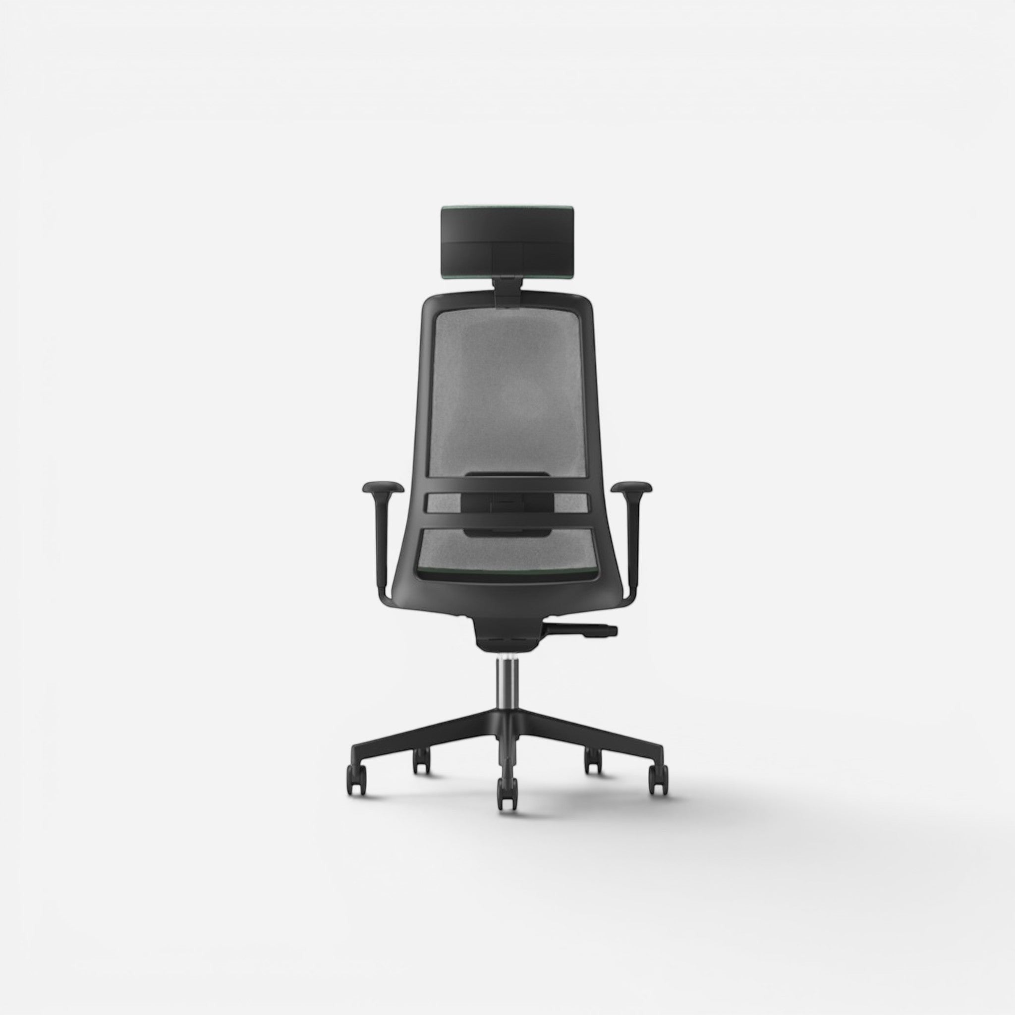 Addo Shop Raymond ergonomic office chair with black mesh back, adjustable arms, and lumbar support.