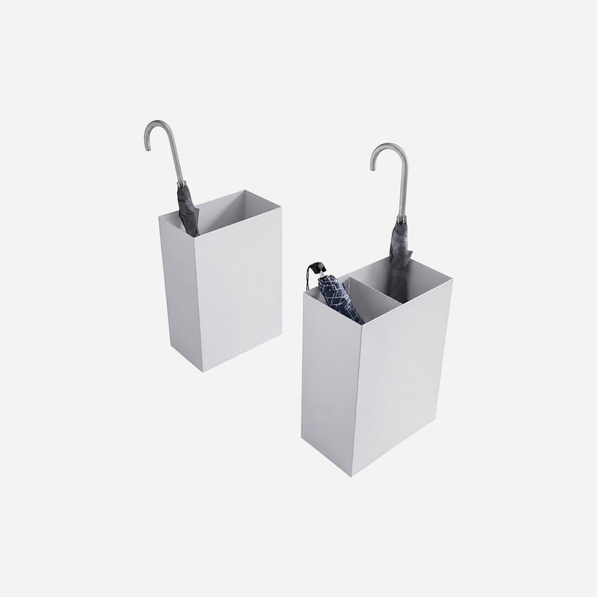 Caimi Design Collection şemsiyelik 35L, bölmeli ve bölmesiz beyaz şemsiyelikler içinde katlı şemsiyeler, beyaz fonda